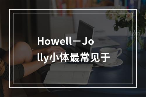 Howell－Jolly小体最常见于