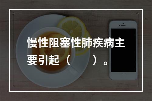 慢性阻塞性肺疾病主要引起（　　）。