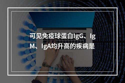 可见免疫球蛋白IgG、IgM、IgA均升高的疾病是