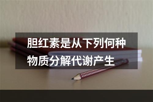 胆红素是从下列何种物质分解代谢产生