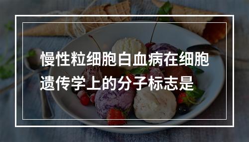 慢性粒细胞白血病在细胞遗传学上的分子标志是