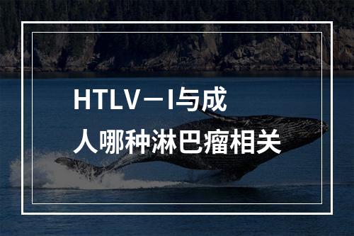 HTLV－I与成人哪种淋巴瘤相关