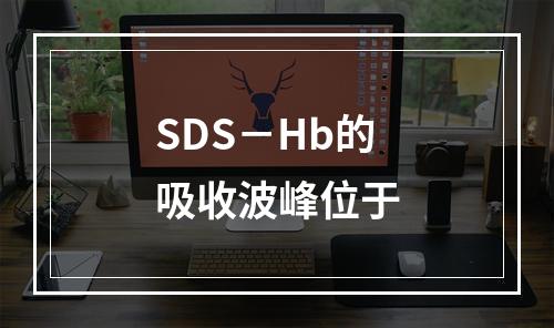 SDS－Hb的吸收波峰位于