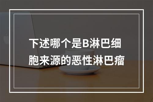 下述哪个是B淋巴细胞来源的恶性淋巴瘤