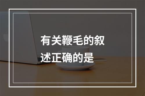 有关鞭毛的叙述正确的是