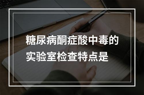 糖尿病酮症酸中毒的实验室检查特点是