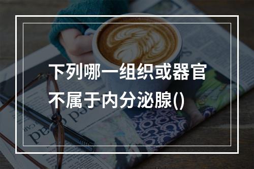 下列哪一组织或器官不属于内分泌腺()