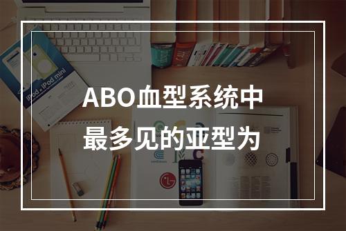 ABO血型系统中最多见的亚型为