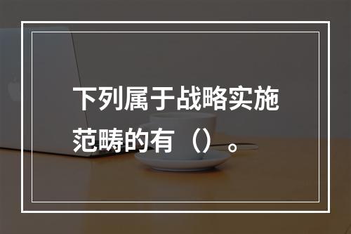 下列属于战略实施范畴的有（）。