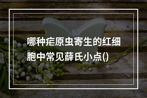 哪种疟原虫寄生的红细胞中常见薛氏小点()