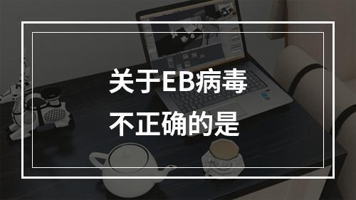 关于EB病毒不正确的是