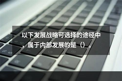 以下发展战略可选择的途径中，属于内部发展的是（）。