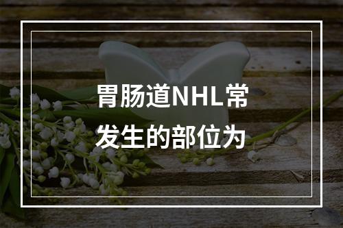 胃肠道NHL常发生的部位为