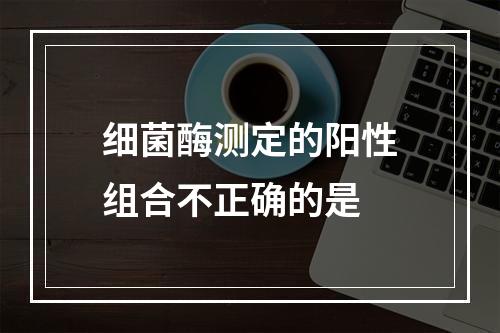 细菌酶测定的阳性组合不正确的是