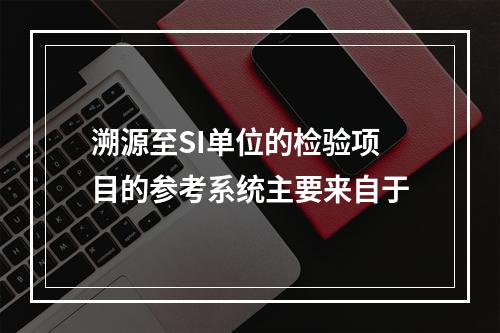 溯源至SI单位的检验项目的参考系统主要来自于