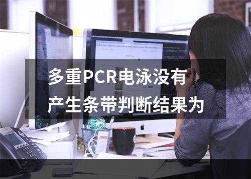 多重PCR电泳没有产生条带判断结果为