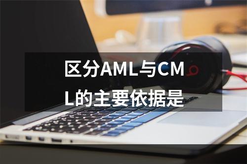 区分AML与CML的主要依据是