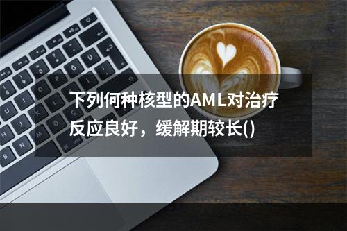 下列何种核型的AML对治疗反应良好，缓解期较长()