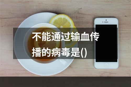 不能通过输血传播的病毒是()