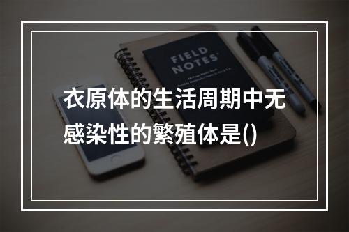 衣原体的生活周期中无感染性的繁殖体是()