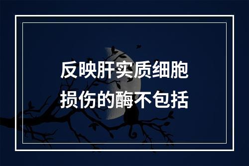 反映肝实质细胞损伤的酶不包括