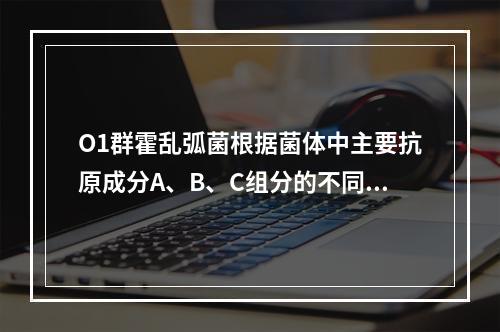 O1群霍乱弧菌根据菌体中主要抗原成分A、B、C组分的不同分为