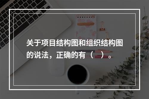 关于项目结构图和组织结构图的说法，正确的有（　）。