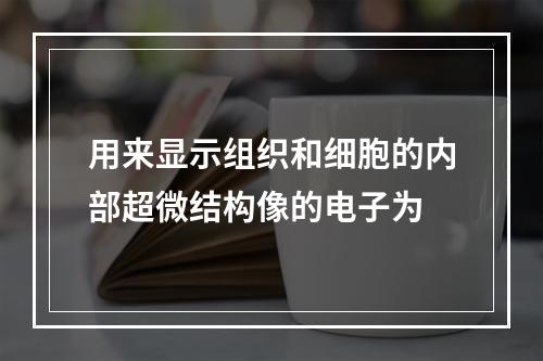 用来显示组织和细胞的内部超微结构像的电子为