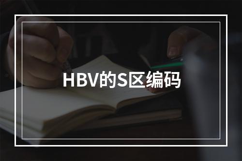 HBV的S区编码