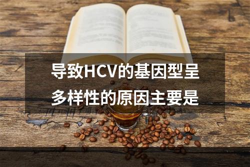 导致HCV的基因型呈多样性的原因主要是