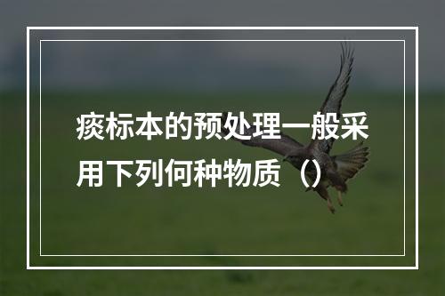 痰标本的预处理一般采用下列何种物质（）