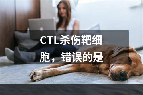 CTL杀伤靶细胞，错误的是