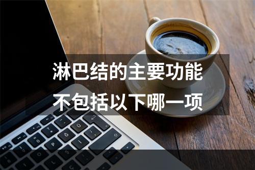 淋巴结的主要功能不包括以下哪一项