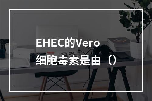 EHEC的Vero细胞毒素是由（）