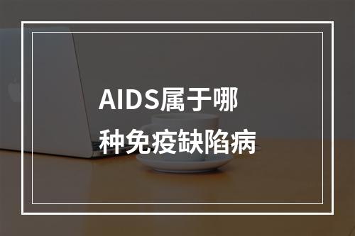 AIDS属于哪种免疫缺陷病