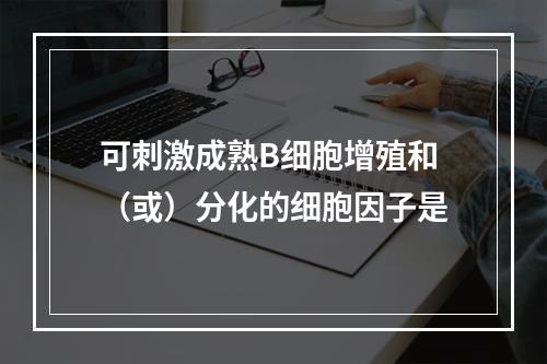 可刺激成熟B细胞增殖和（或）分化的细胞因子是