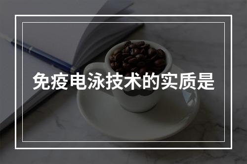 免疫电泳技术的实质是