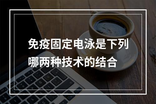 免疫固定电泳是下列哪两种技术的结合