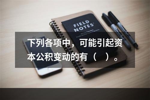 下列各项中，可能引起资本公积变动的有（　）。