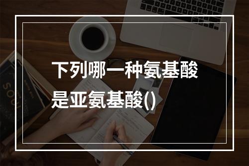 下列哪一种氨基酸是亚氨基酸()