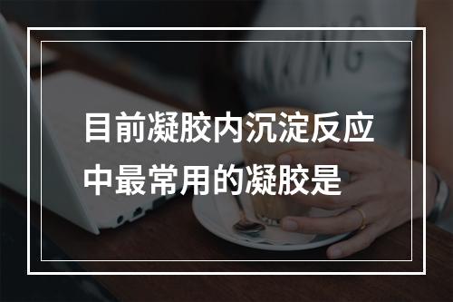 目前凝胶内沉淀反应中最常用的凝胶是