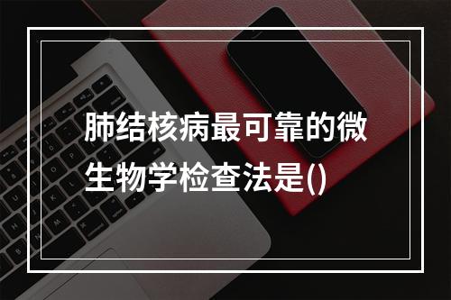 肺结核病最可靠的微生物学检查法是()