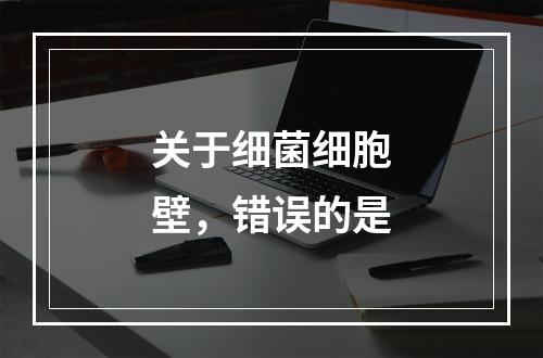 关于细菌细胞壁，错误的是