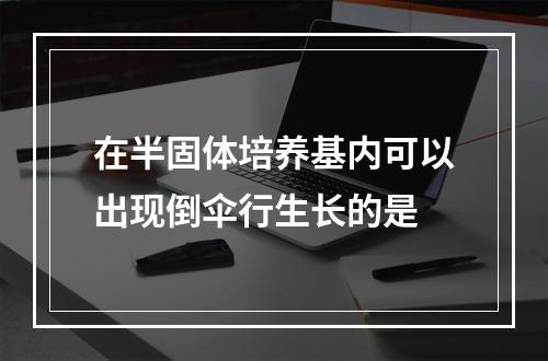 在半固体培养基内可以出现倒伞行生长的是