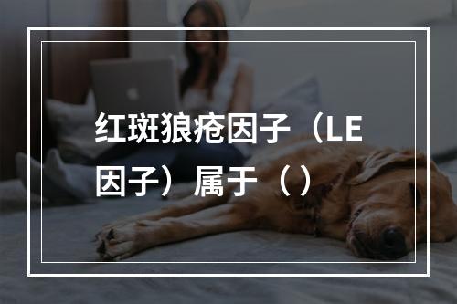 红斑狼疮因子（LE因子）属于（ ）