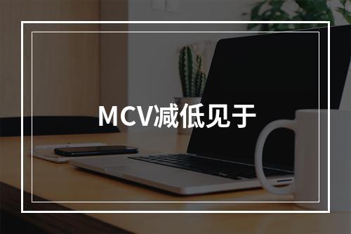 MCV减低见于