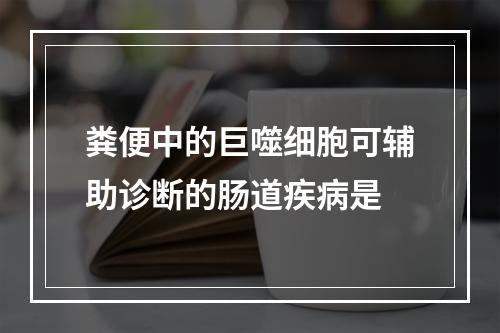 粪便中的巨噬细胞可辅助诊断的肠道疾病是