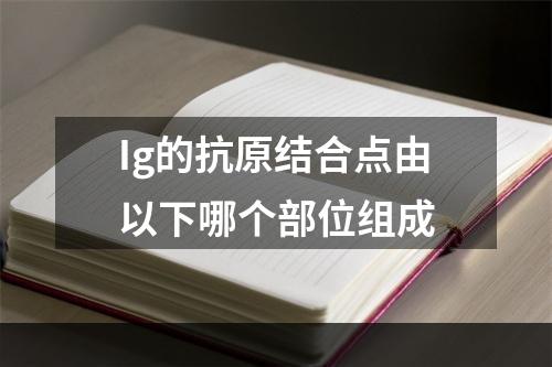 Ig的抗原结合点由以下哪个部位组成