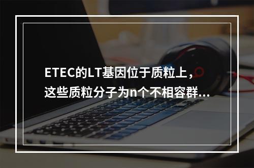 ETEC的LT基因位于质粒上，这些质粒分子为n个不相容群（）