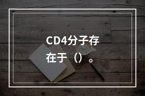 CD4分子存在于（）。